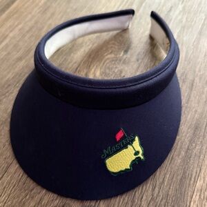 Vintage 1990 Masters Golf Visor rare 90s Masters green and navy visor 90s OS